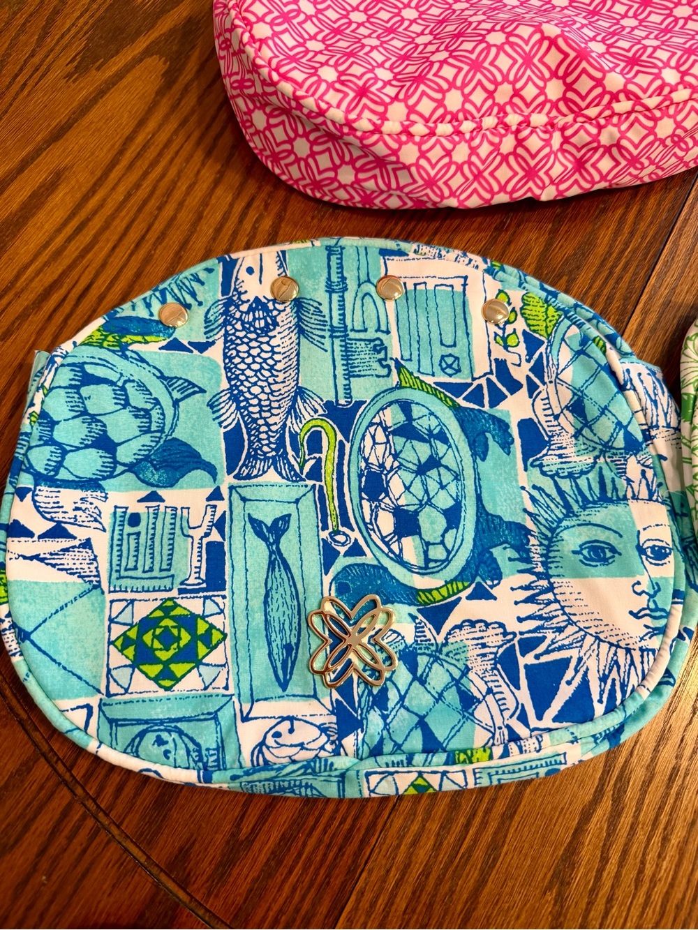 Lilly Pulitzer Bermuda Handbag with Bamboo Handles - Picture 6 of 7